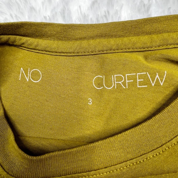 No Curfew “California” Crewneck Graphic Short Sleeve Tee Shirt Army Green Size M - Picture 4 of 5